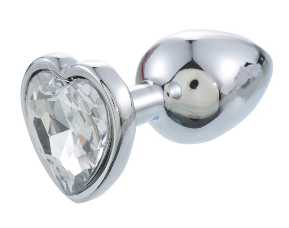 Lovetoy Crystal Anal Plug with Heart M