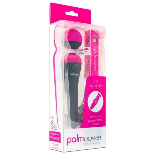 PalmPower wand USB massager with powerbank